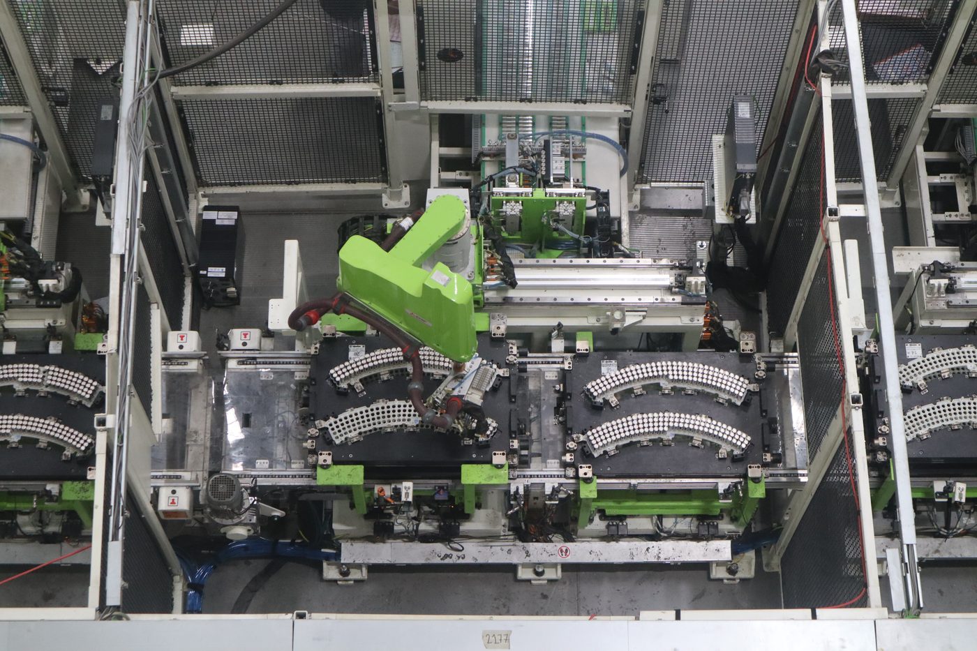 Electric scooter battery pack assembly line