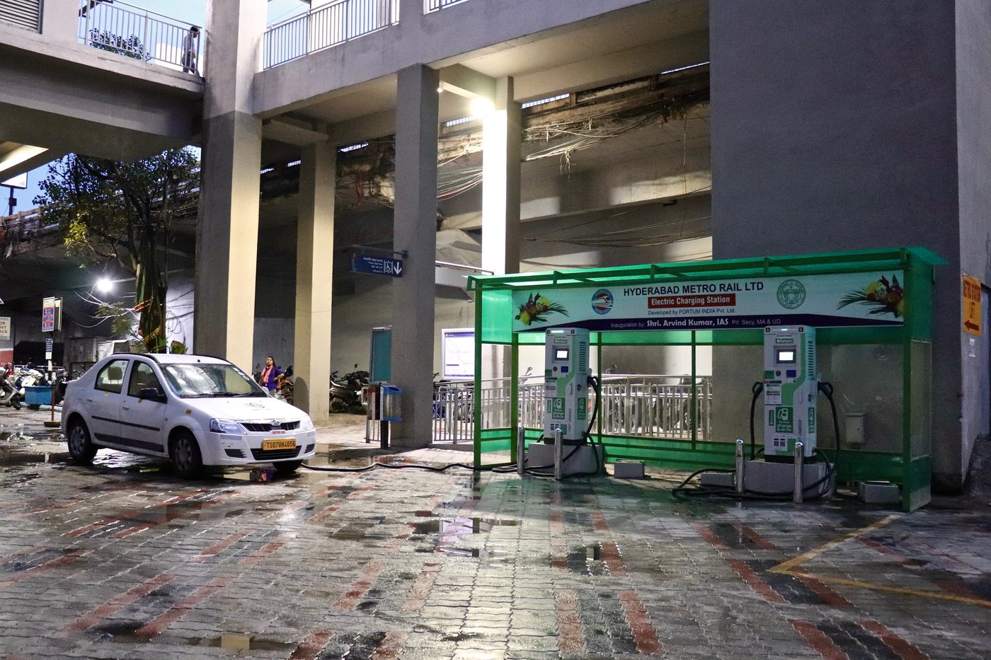 EV charging station in Begumpet, Hyderabad